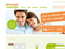 Tablet Screenshot of die-energievorsorger.de